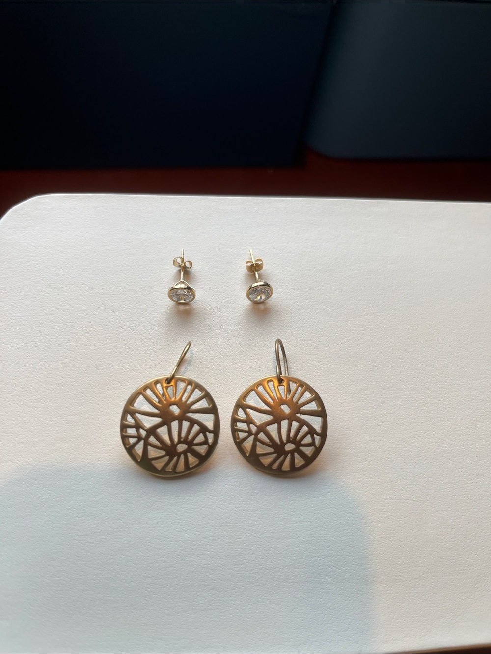 Gold-Tone Earrings - set of 2!